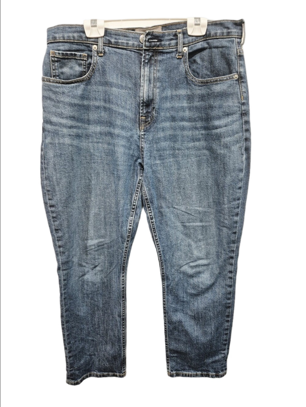 Everlane The Cheeky Jean Crop High Rise Blue Denim Jeans, Size 32 Cropped